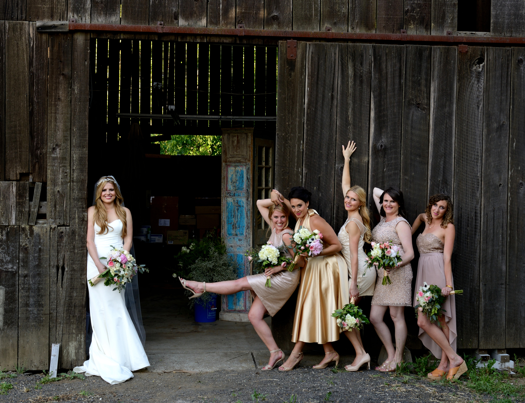 Wedding Bride with Bridemaids