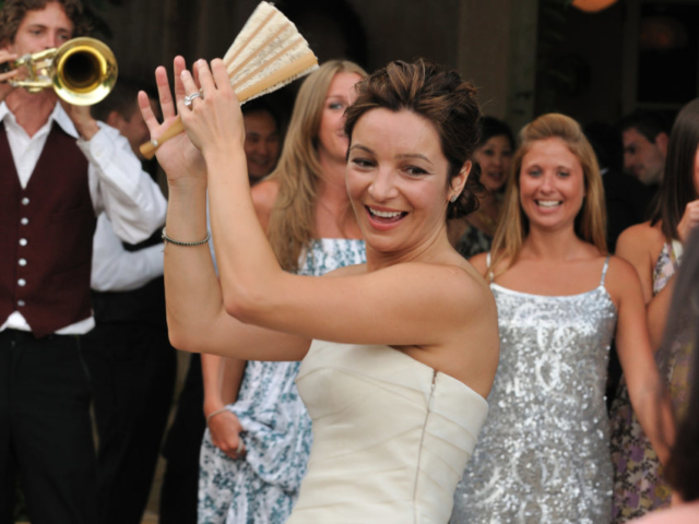 Wedding Bride with Fan