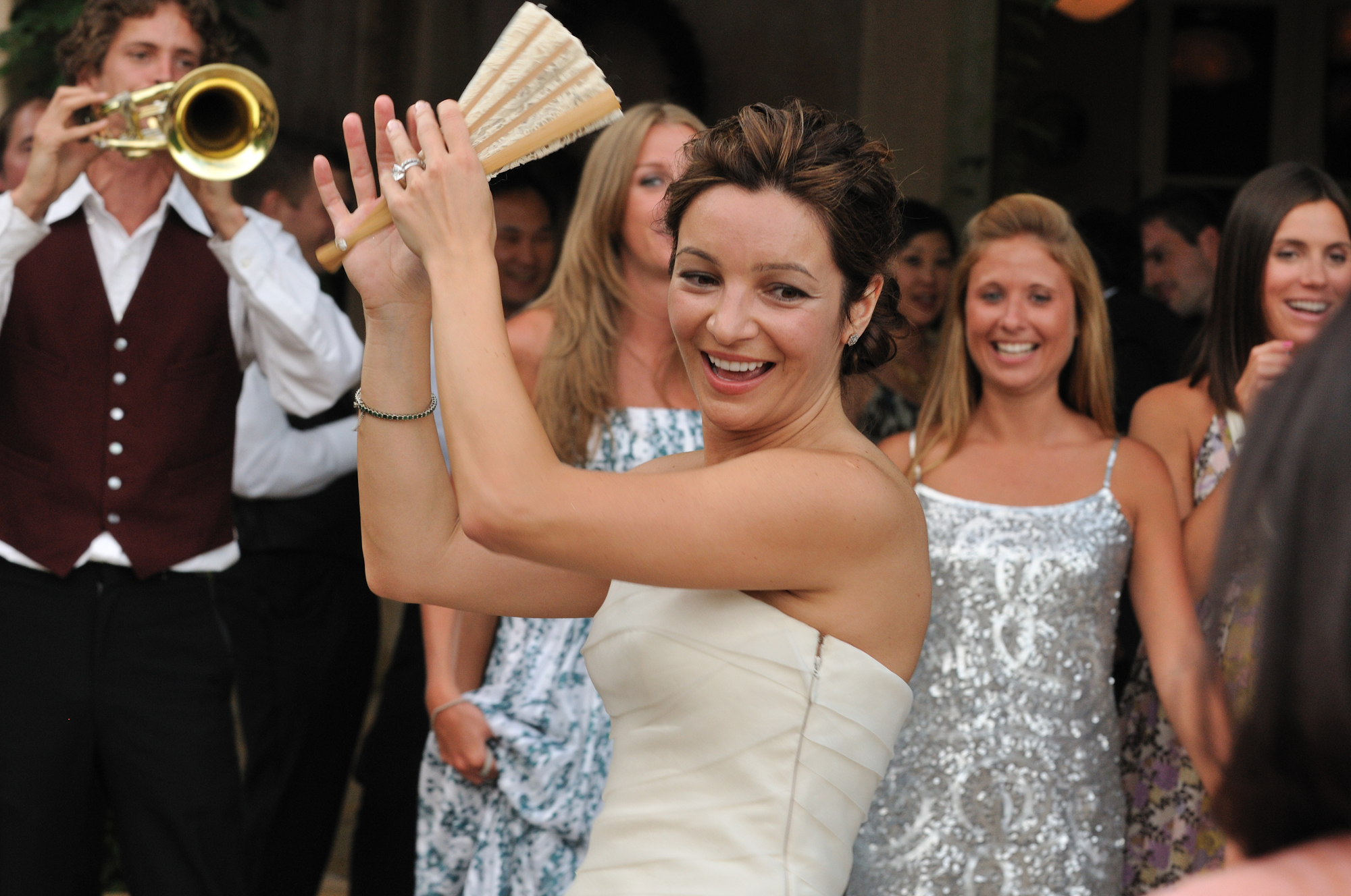 Wedding Bride with Fan